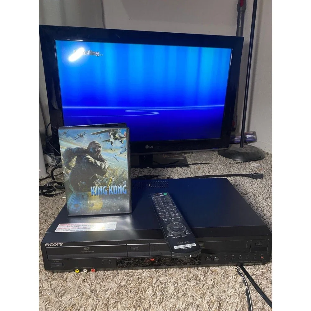 Sony SLV-D380P DVD VCR VHS Combo Player Clean Tested w/ Remote Cable